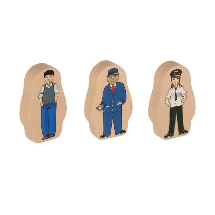 Fa vonatkészlet mozdonnyal és városi vasúttal – 69 darabos