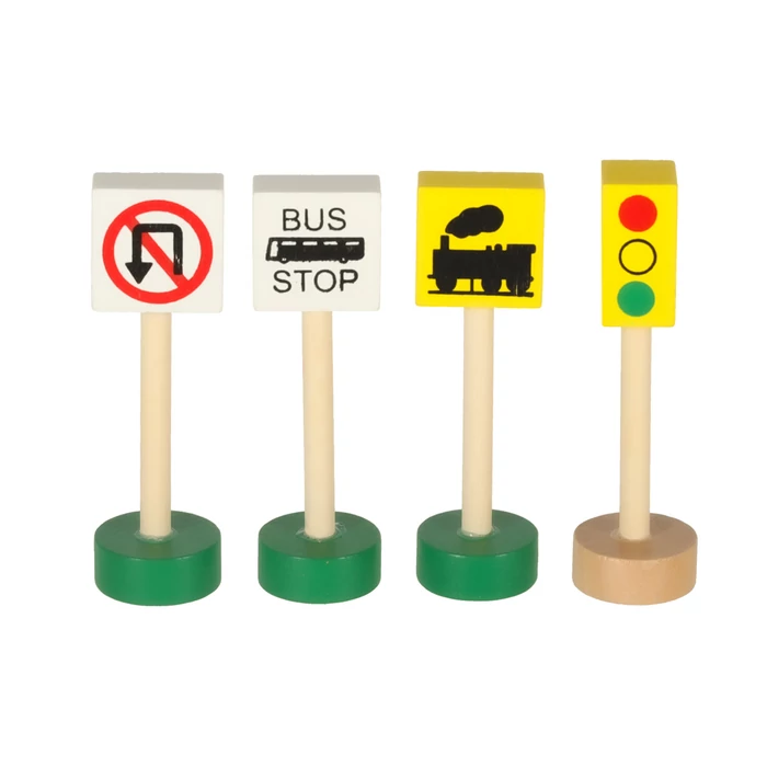 Fa vonatkészlet mozdonnyal és városi vasúttal – 69 darabos