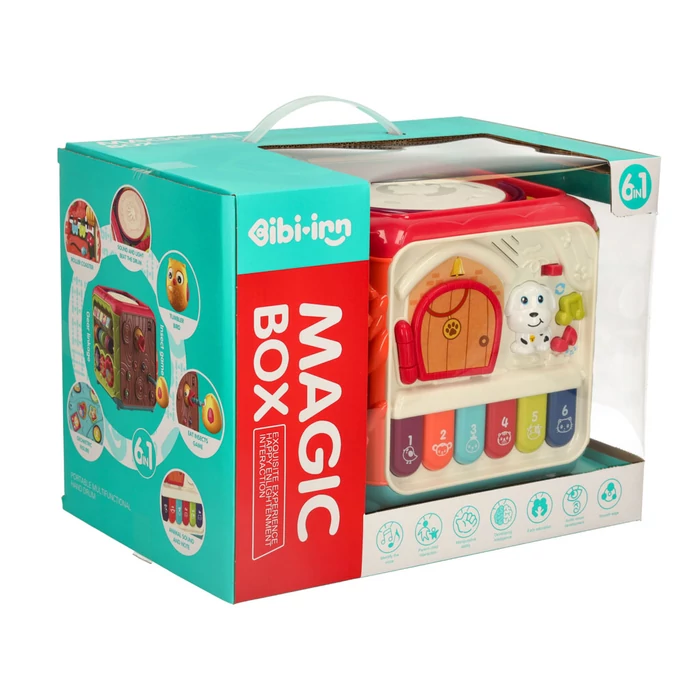 Interaktív oktató kocka - Etesd a madarat 6 az 1-ben 