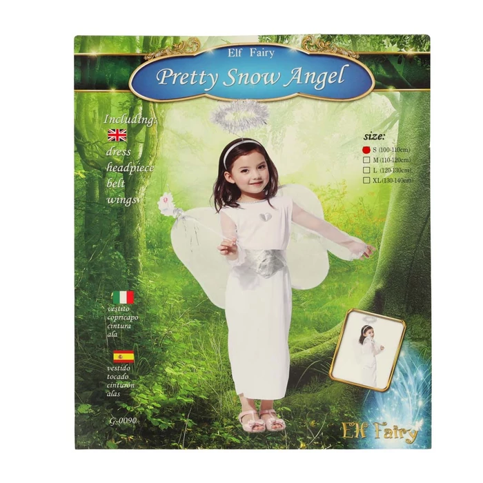 Angyal farsangi jelmez méret S