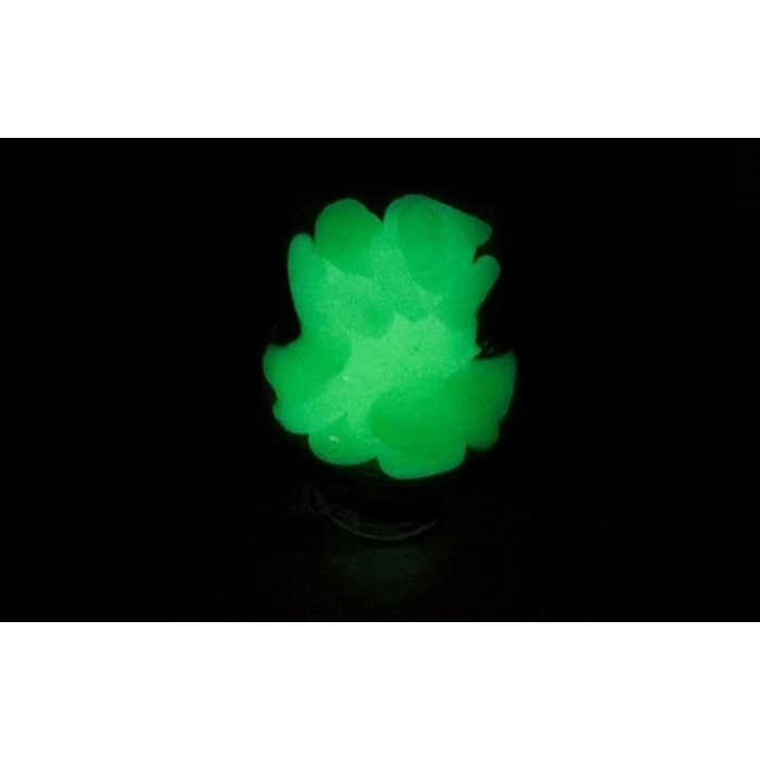 100db fluoreszkáló díszkövek - zöld