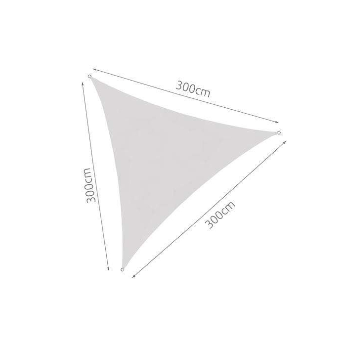 Háromszög alakú napvitorla (szürke)