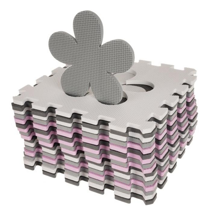 Szivacs puzzle szőnyeg - 16 db