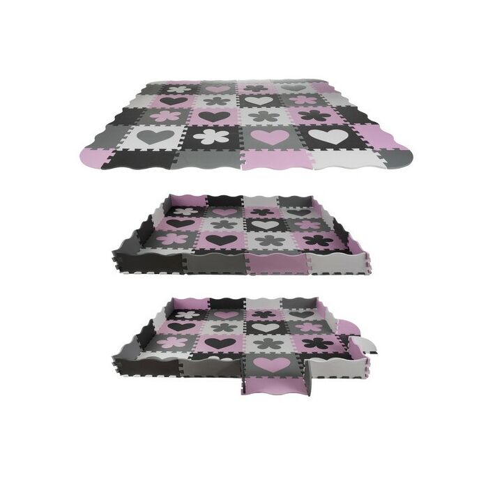 Szivacs puzzle szőnyeg - 16 db