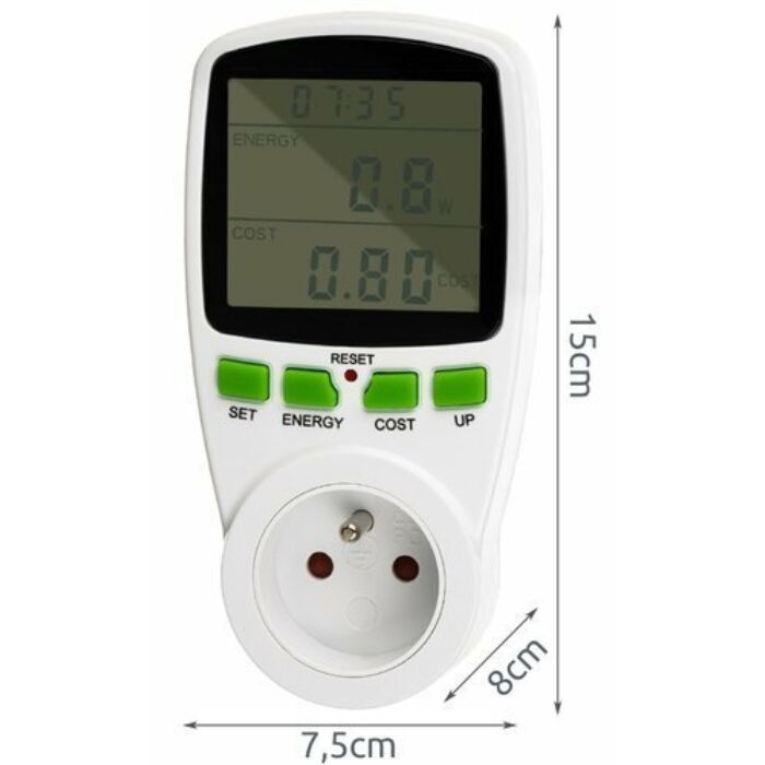 Wattmérő - energiafogyasztás mérő