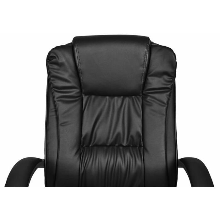 Irodai szék, eco bőr - fekete 
