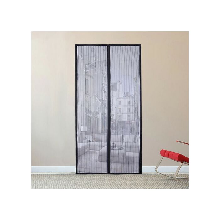 Szúnyogháló ajtóhoz 100x210cm (fekete)
