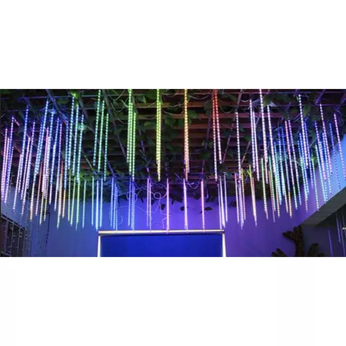 Fényfüzér jégcsap 36 LED 50 cm - többszínű