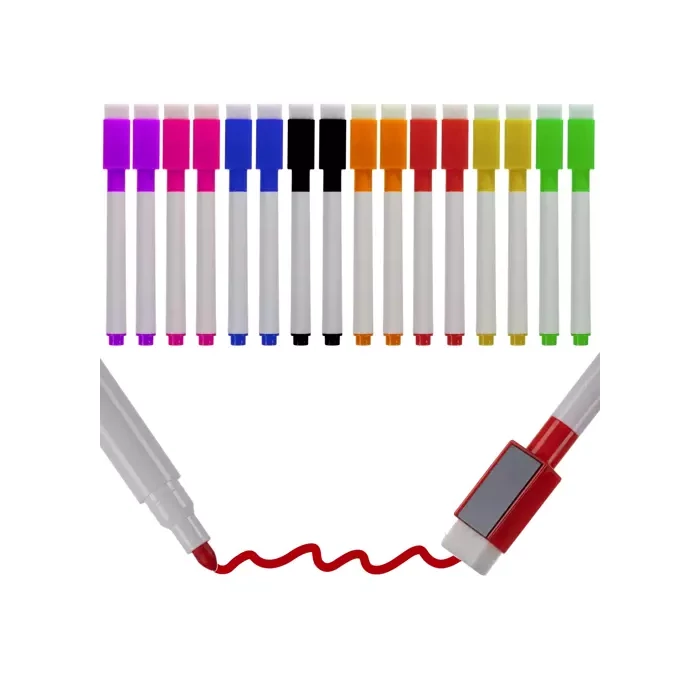 16 részes filctoll készlet mágnestáblához