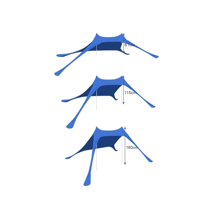 Óriás strandsátor (kék)