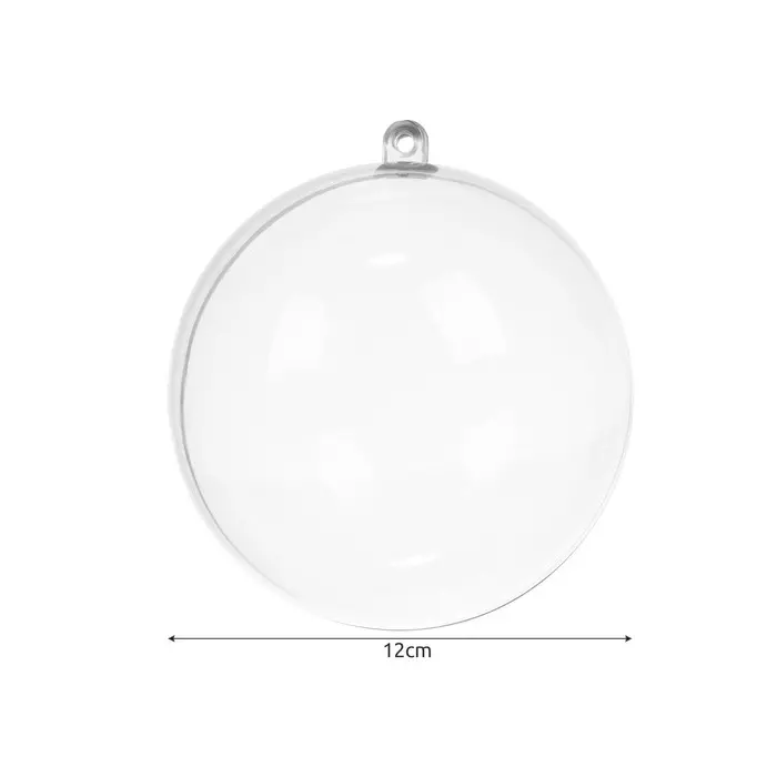 Ruhhy átlátszó gömbök 5 darabos készlet 12 cm