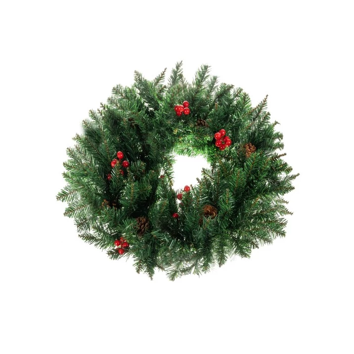 Karácsonyi ajtókoszorú 60cm XXL