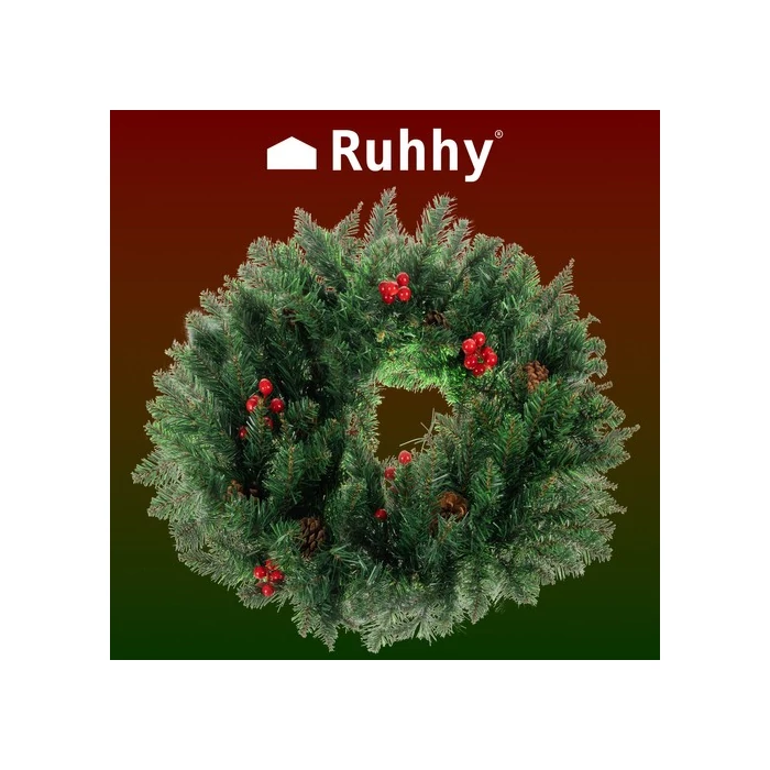 Karácsonyi ajtókoszorú 60cm XXL