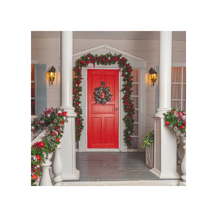 Karácsonyi ajtókoszorú 60cm XXL
