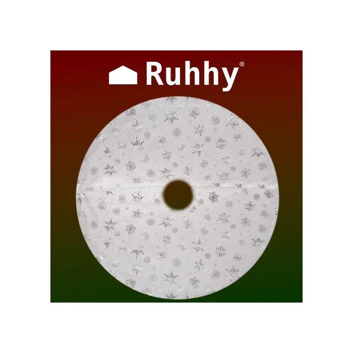 Ruhhy karácsonyfa alátét hópelyhes 120 cm