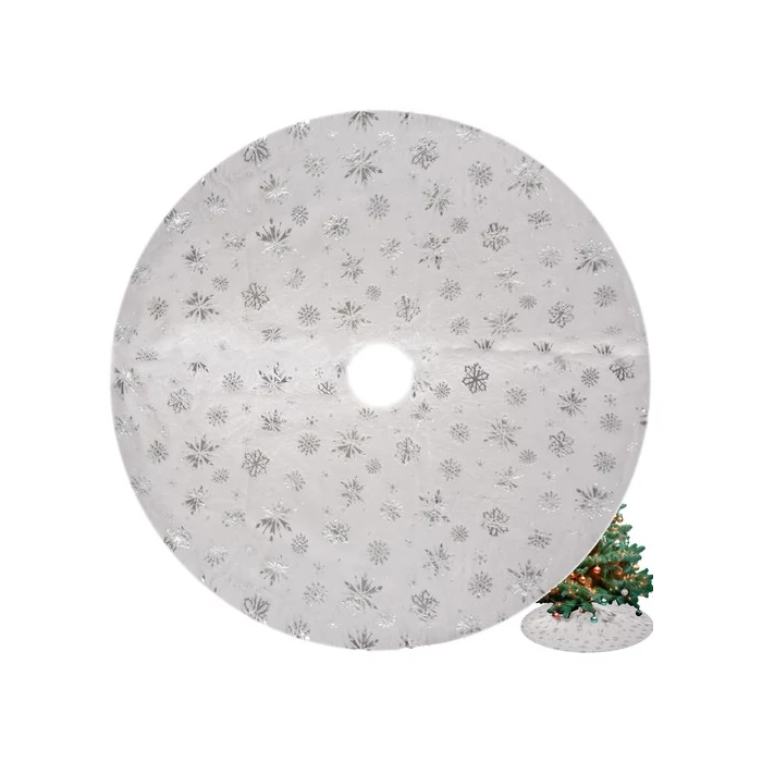 Ruhhy karácsonyfa alátét hópelyhes 120 cm