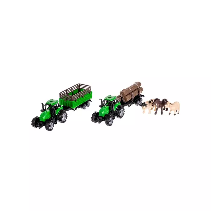 Farm állatokkal és traktorokkal