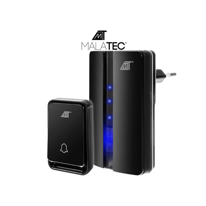 Malatec fekete vezeték nélküli csengő