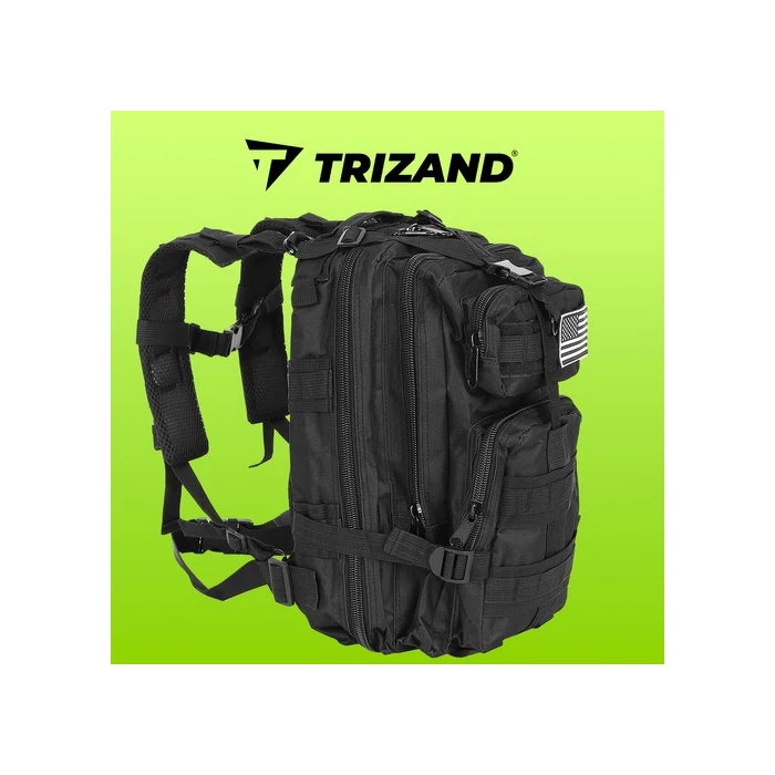 Turista hátizsák, fekete, 26 L