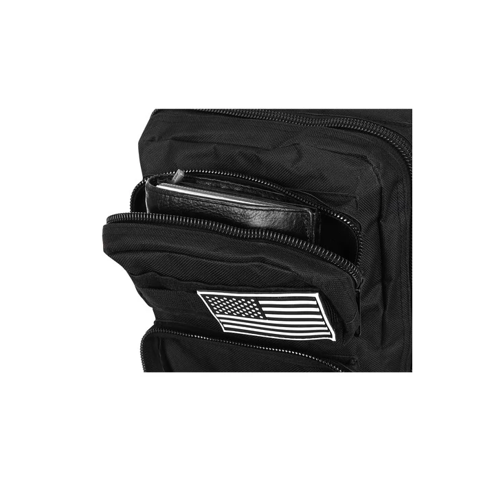 Turista hátizsák, fekete, 26 L