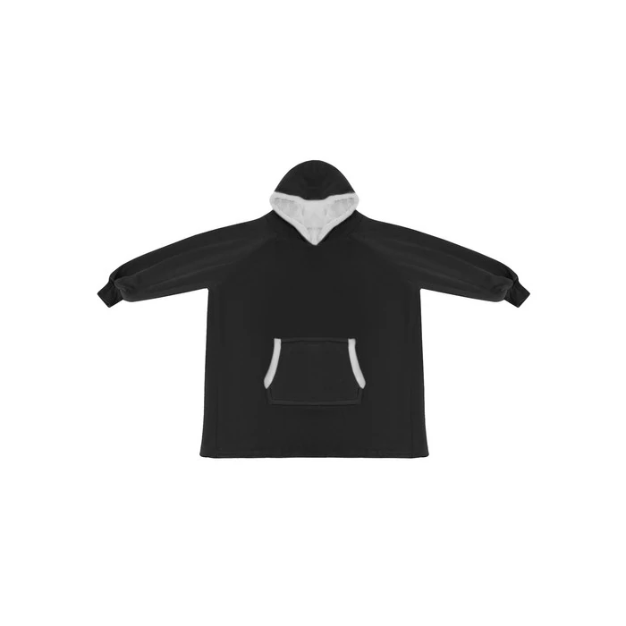 XXL plüss pulóver fekete 