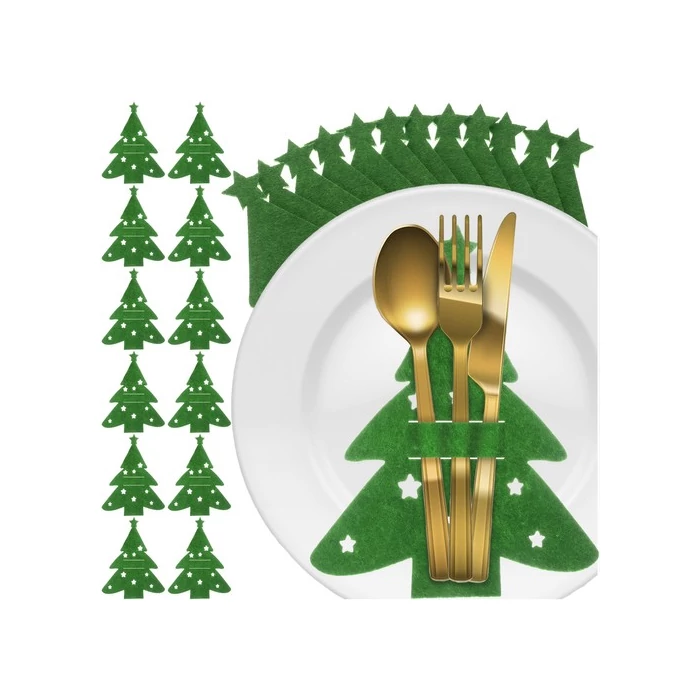 Karácsonyi evőeszköztartó 