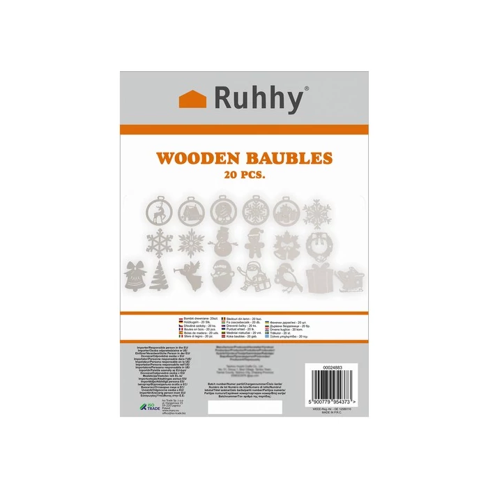 Fából készült karácsonyi díszek