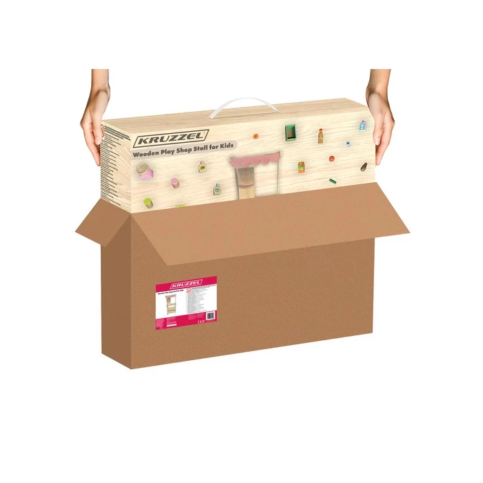 Fa piaci stand kiegészítőkkel