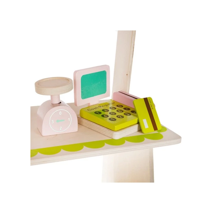 Fa piaci stand kiegészítőkkel