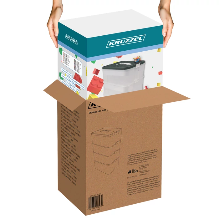 3 szintes rendszerező doboz