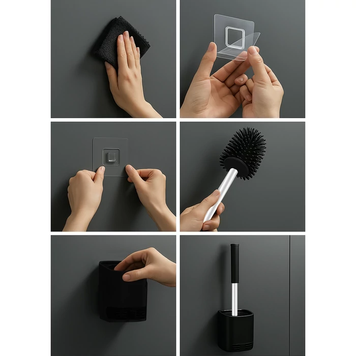 WC-kefe tárolóedénnyel