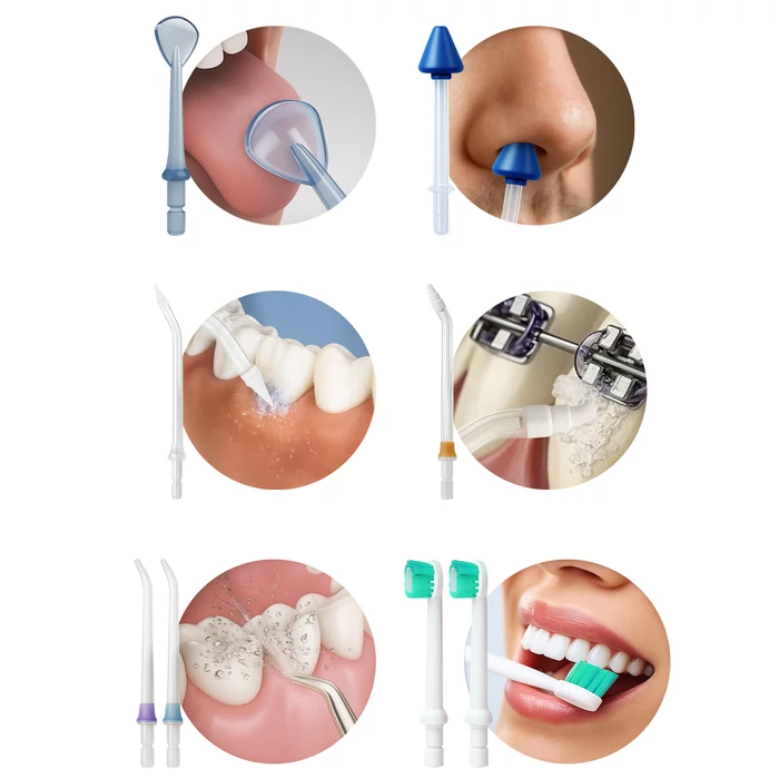 Akkus szájüregi öblítő készlet