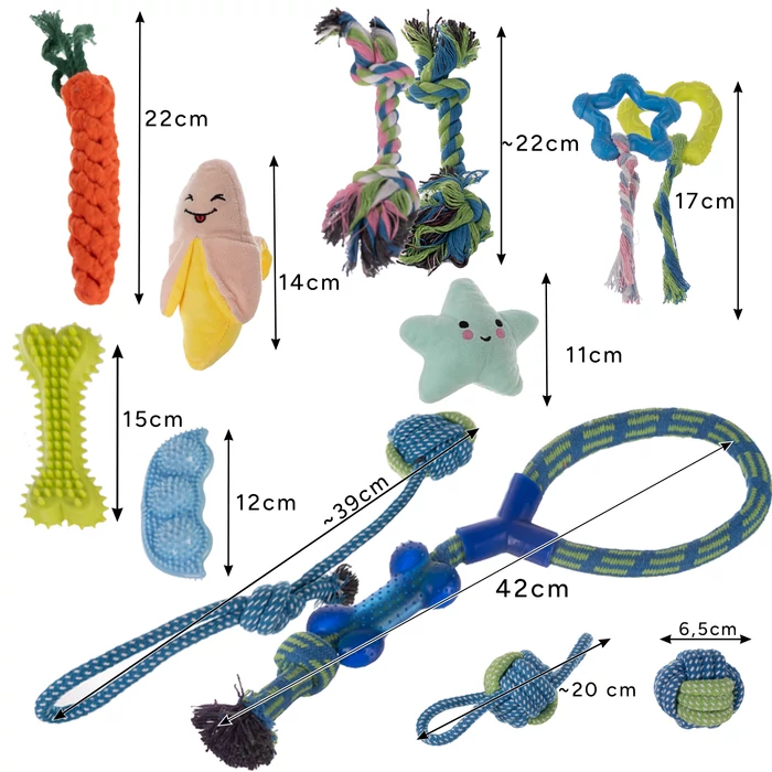 Kutyajáték készlet 16 db