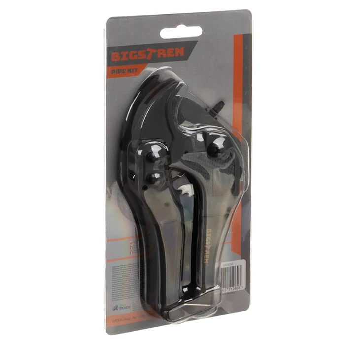 Csővágó olló kalibrálóval és rugóval