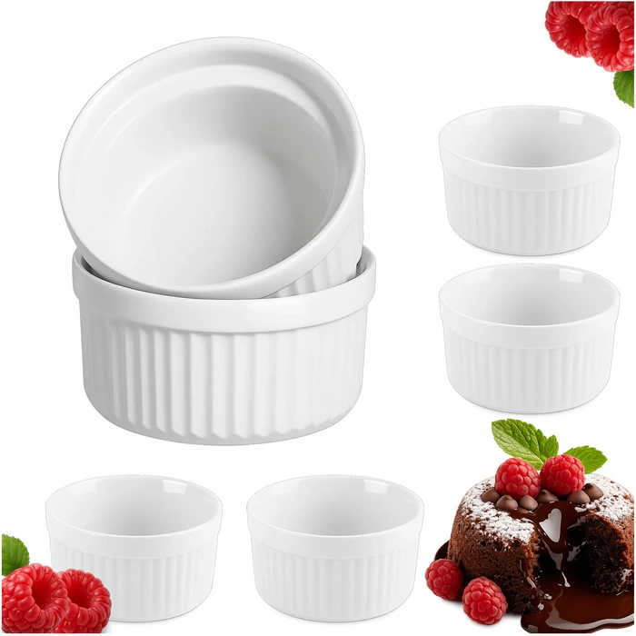 6 darabos ramekin sütőtál készlet