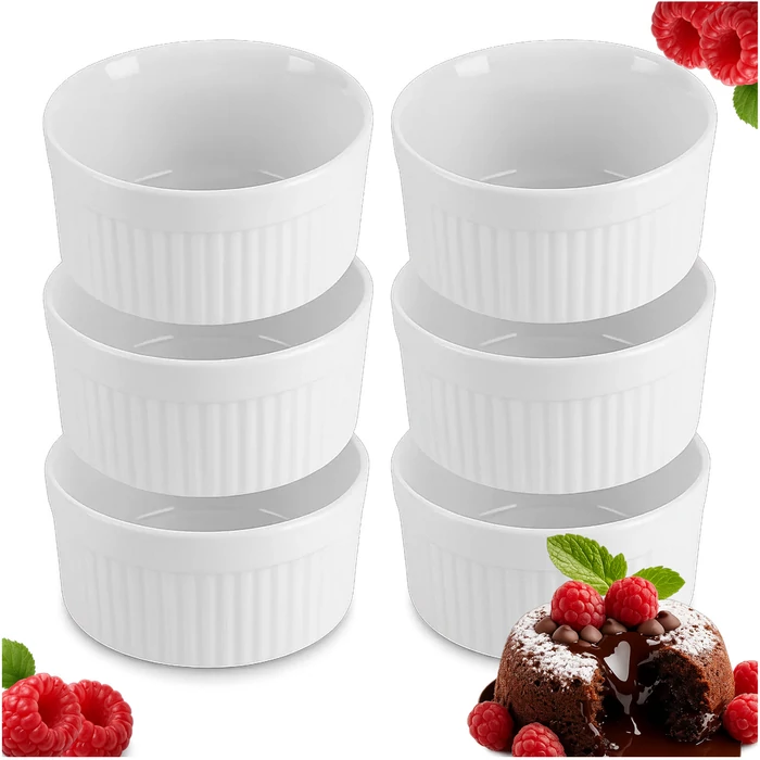 6 darabos ramekin sütőtál készlet