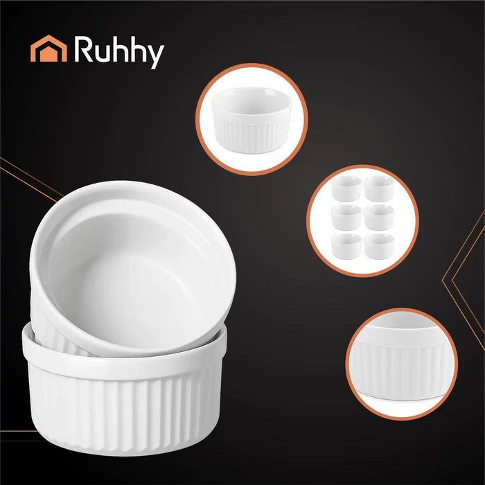 6 darabos ramekin sütőtál készlet