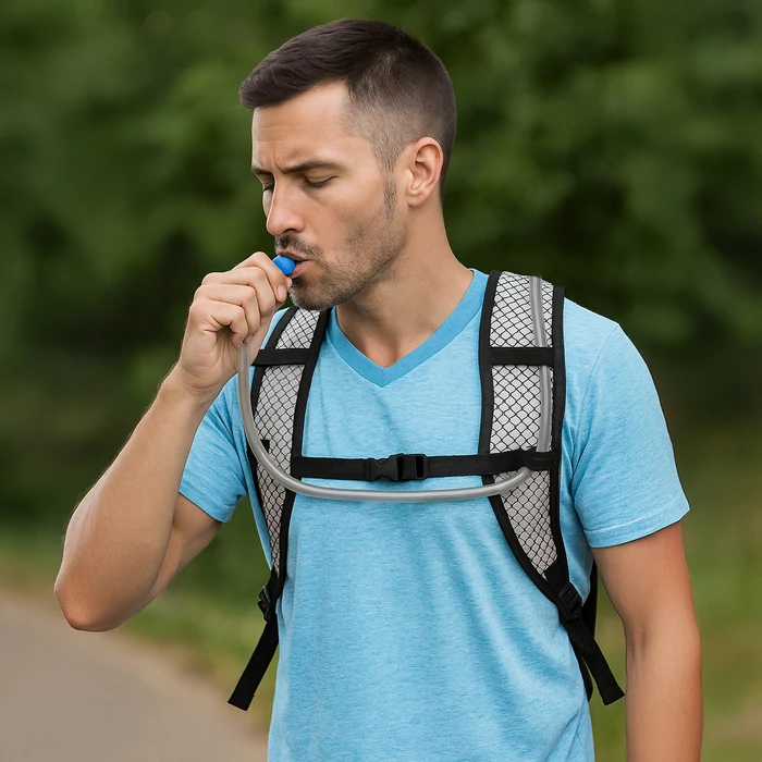 Hátizsák víztartállyal sportoláshoz