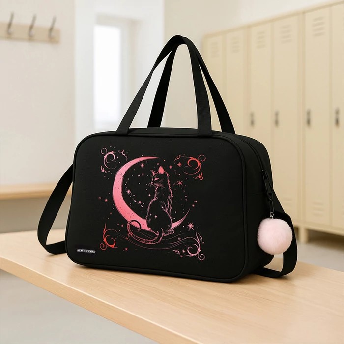 Iskolai válltáska ajándék kulcstartóval