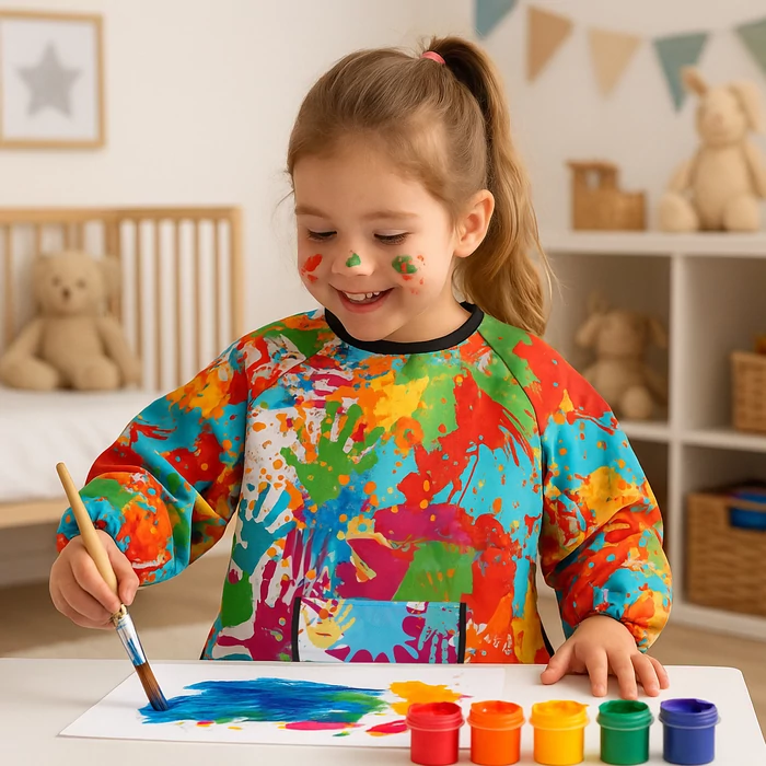 Vízálló védőkötény 4-6 éves gyerekeknek