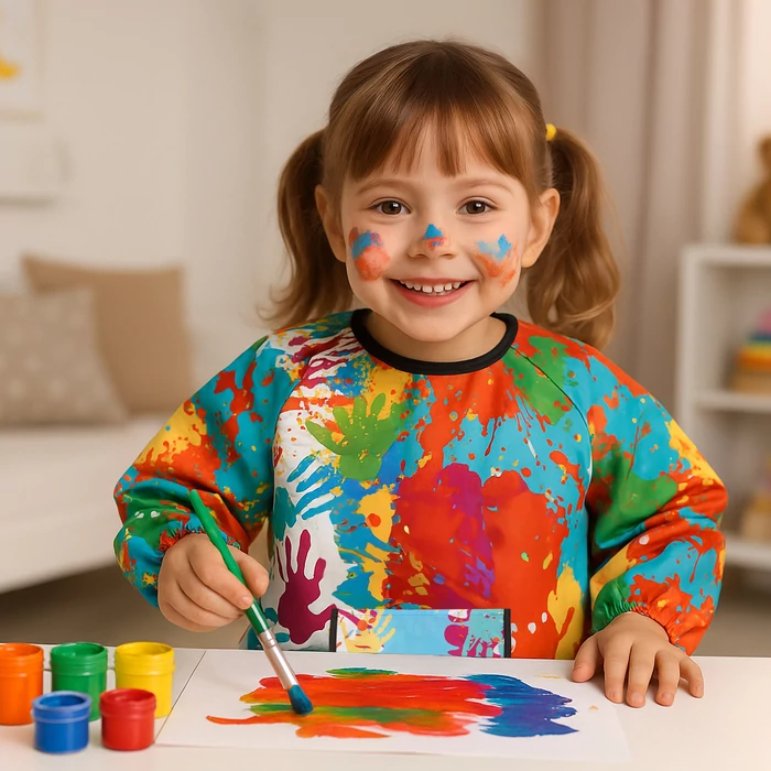 Vízálló védőkötény 4-6 éves gyerekeknek