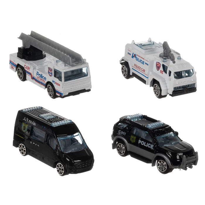 Összecsukható rendőrségi repülőgép és parkoló