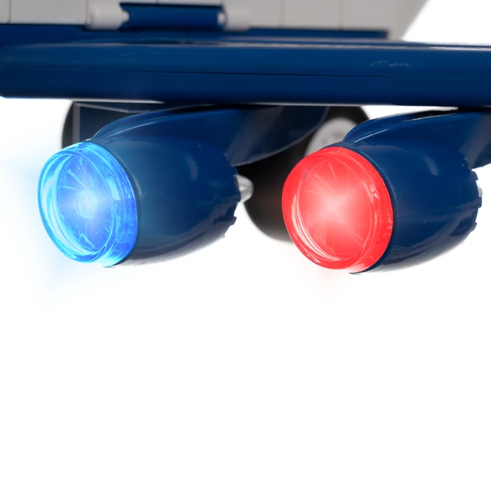 Összecsukható rendőrségi repülőgép és parkoló