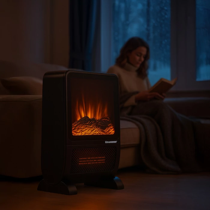 Kaminer lánghatású hősugárzó