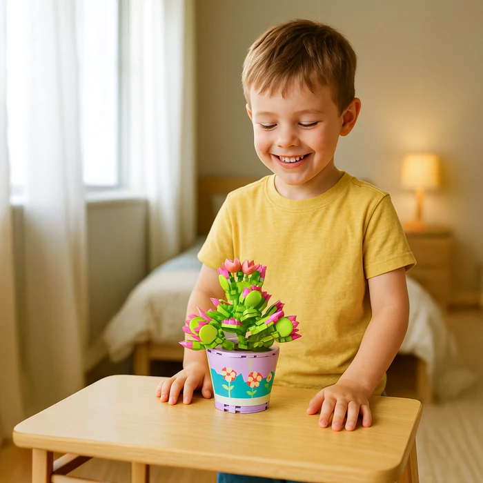 Építőkocka - Virág