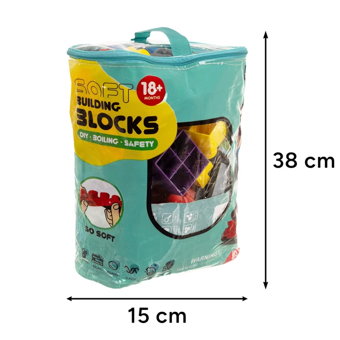 80 darabos gumi építőkészlet