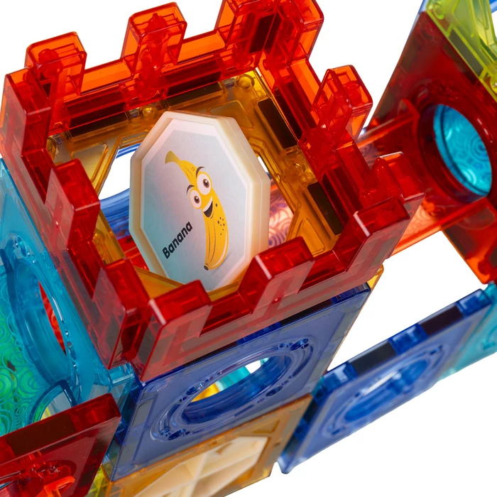 Mágneses blokkok és golyópálya - 96 db