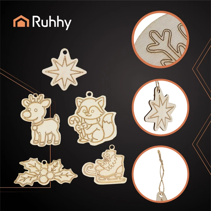 Festhető fa karácsonyfadíszek