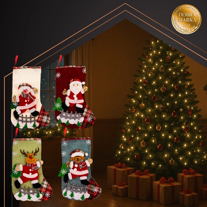 Karácsonyi ajándékzokni szett (4 darabos)
