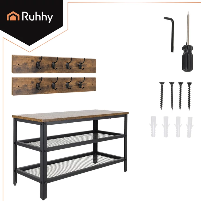 Ruhhy Cipőtartó akasztóval 73cm